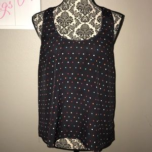 Petticoat Alley polka-dot Medium shirt NWOT